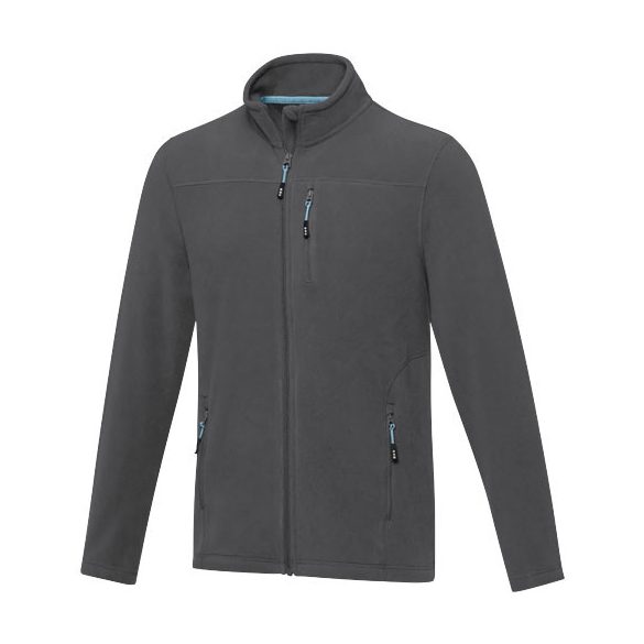 Amber men's GRS recycled full zip fleece jacket