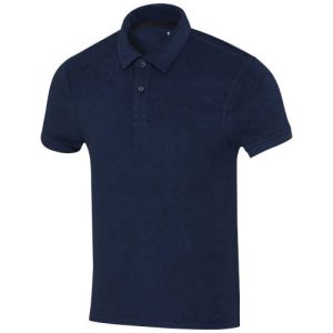Akoya recycled terry unisex polo