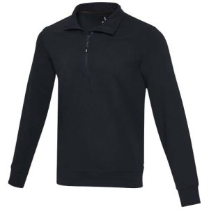 Tin unisex Aware™ recycled quarter zip sweater 