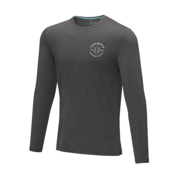 Ponoka long sleeve men's organic t-shirt