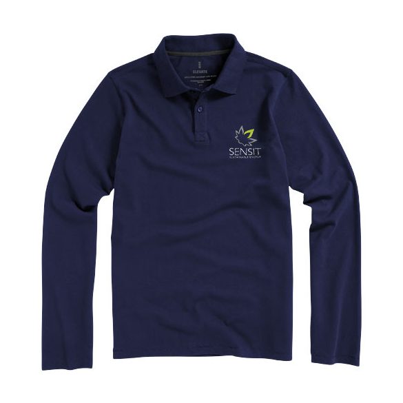 Oakville long sleeve men's polo