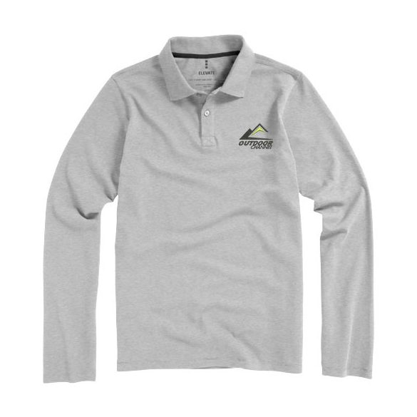 Oakville long sleeve men's polo