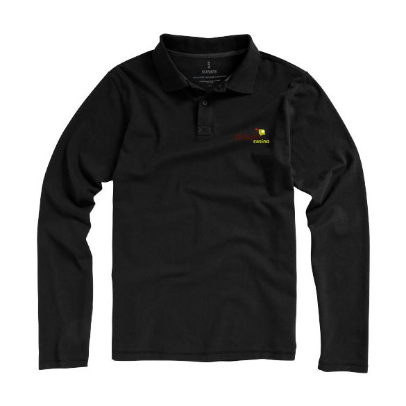 Oakville long sleeve men's polo