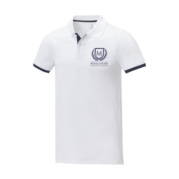 Morgan short sleeve men's duotone polo