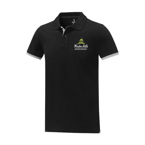 Morgan short sleeve men's duotone polo