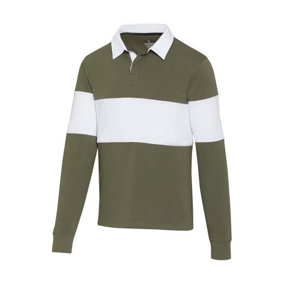 Clyde unisex organic rugby polo sweatshirt