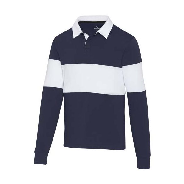 Clyde unisex organic rugby polo sweatshirt