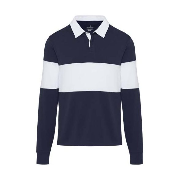 Clyde unisex organic rugby polo sweatshirt