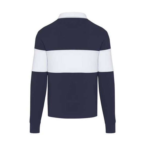 Clyde unisex organic rugby polo sweatshirt