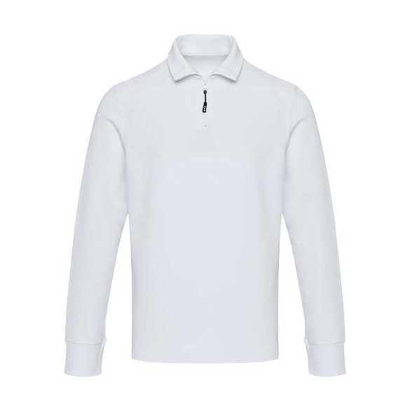 Zeus long sleeve unisex half zip polo