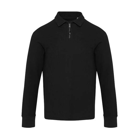 Zeus long sleeve unisex half zip polo