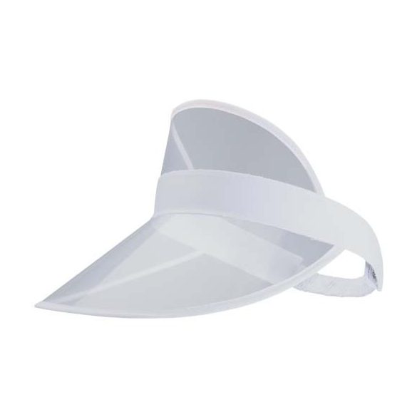 Bright cap with transparent visor 