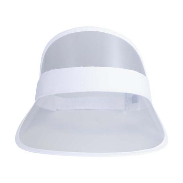 Bright cap with transparent visor 
