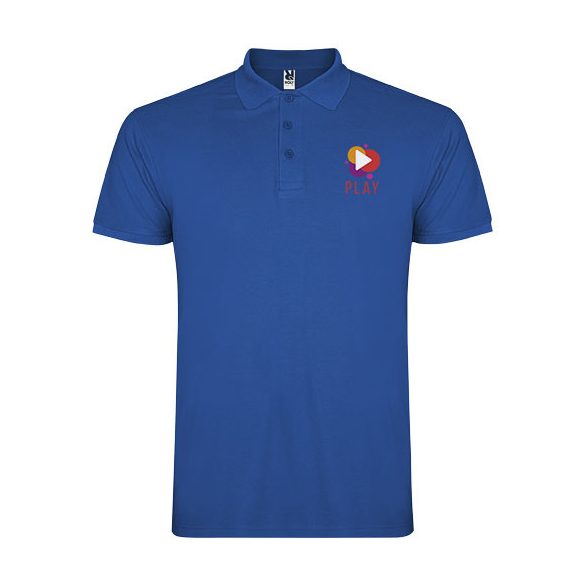 Star short sleeve kids polo