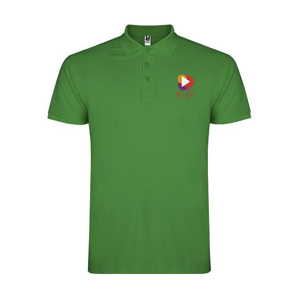 Star short sleeve kids polo