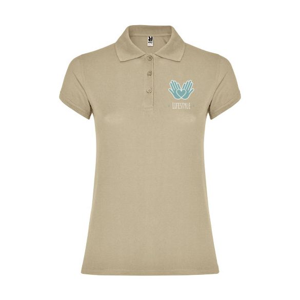 Star short sleeve women's polo