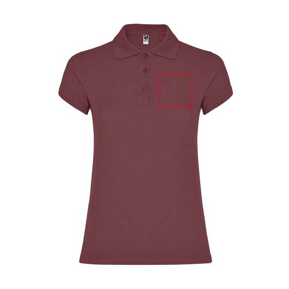 Star short sleeve women's polo