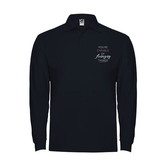 Estrella long sleeve men's polo