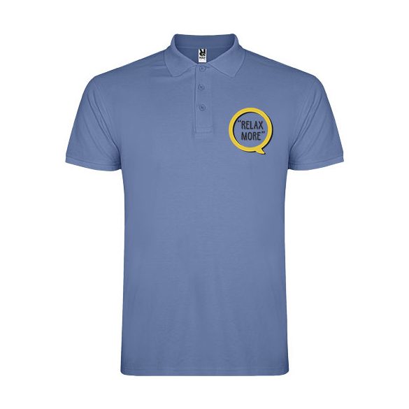 Star short sleeve men's polo