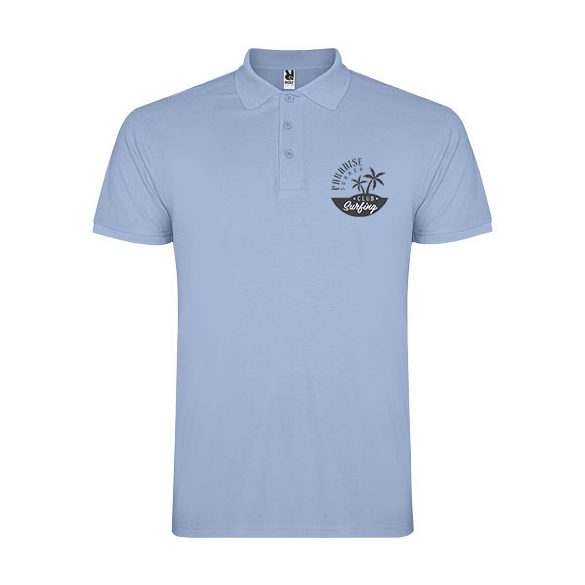 Star short sleeve men's polo