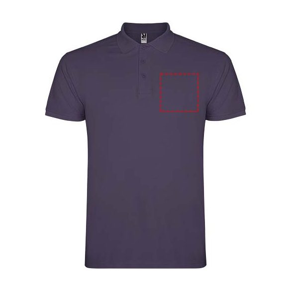 Star short sleeve men's polo