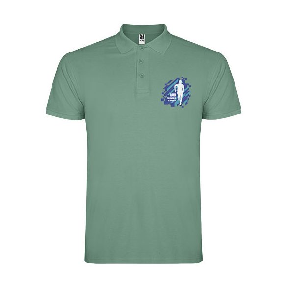 Star short sleeve men's polo