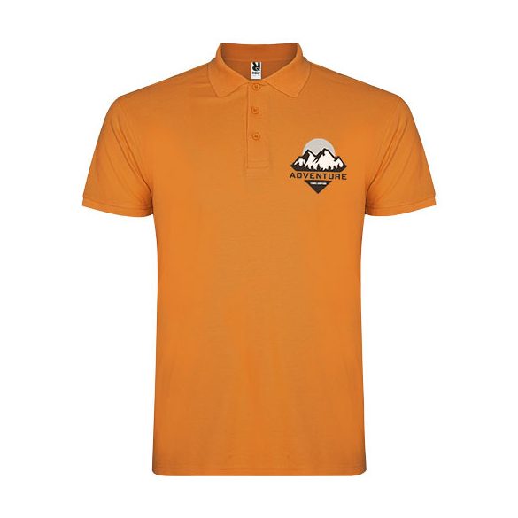 Star short sleeve men's polo