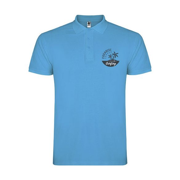 Star short sleeve men's polo