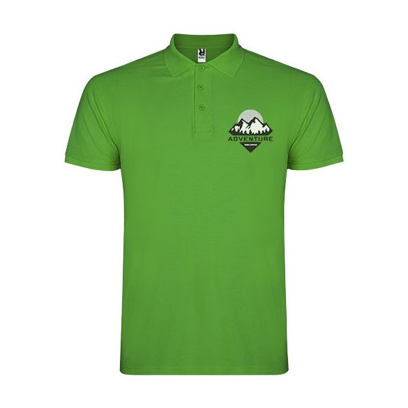 Star short sleeve men's polo