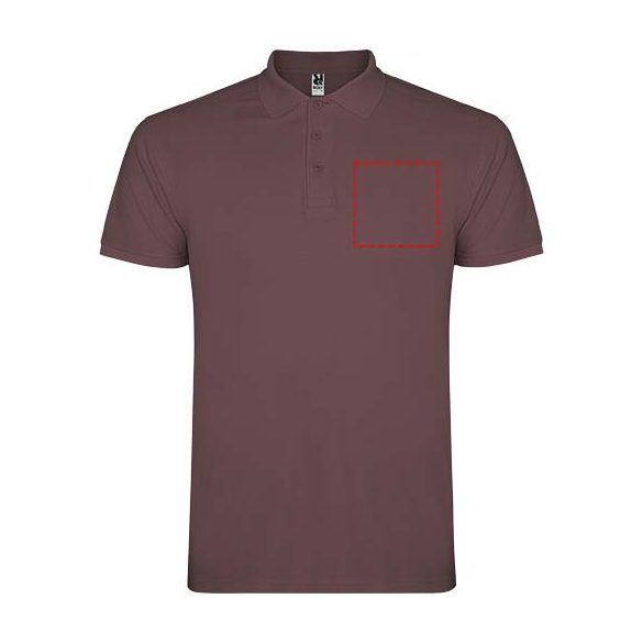 Star short sleeve men's polo