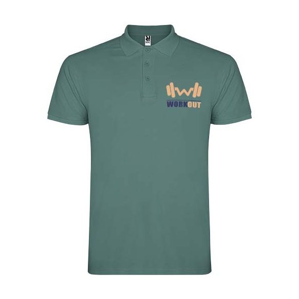 Star short sleeve men's polo