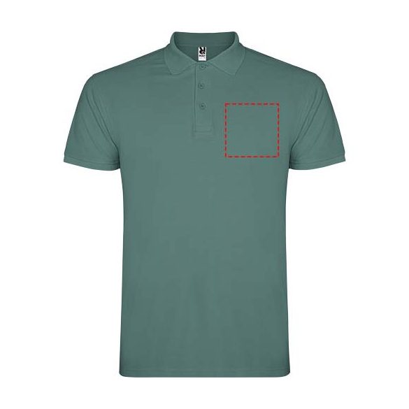 Star short sleeve men's polo