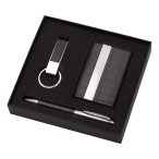   GALLANT gift set with business card case, ballpoint pen, key ring,  black