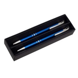   CAMPINAS gift set with ballpoint pen and mechanical pencil,  blue