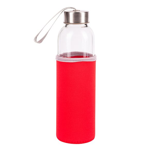 VIM glass bottle 500 ml, red