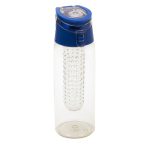   FRUTELLO sports bottle 700 ml with infuser,  blue/transparent