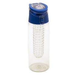   FRUTELLO sports bottle 700 ml with infuser,  blue/transparent