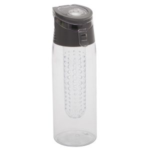 FRUTELLO sports bottle 700 ml with infuser,  grey/transparent