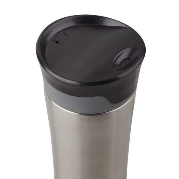 TELESCOPE thermo mug 430 ml,  black/silver