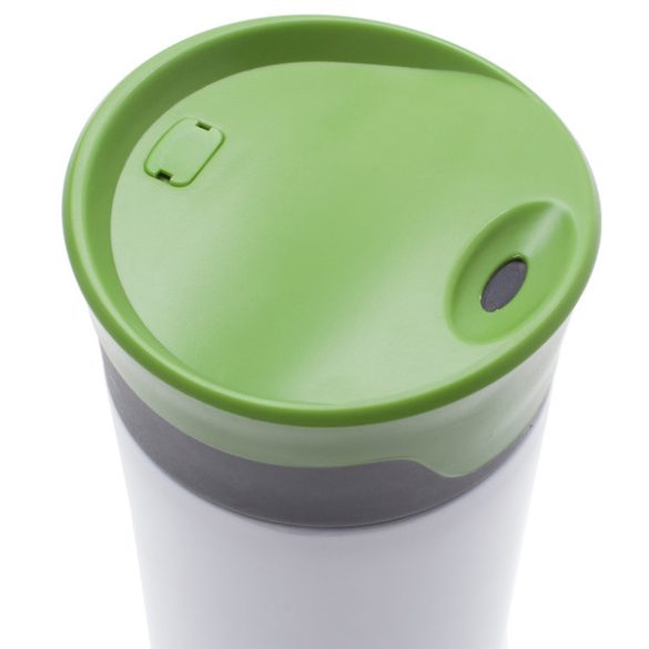 TELESCOPE thermo mug 430 ml,  white/green