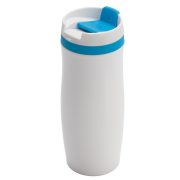 VIKI thermo mug 390 ml,  blue/white