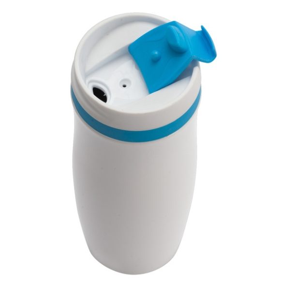 VIKI thermo mug 390 ml,  blue/white