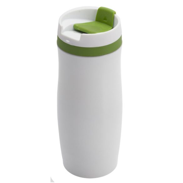 VIKI thermo mug 390 ml,  green/white