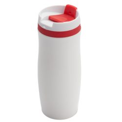 VIKI thermo mug 390 ml,  red/white