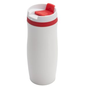 VIKI thermo mug 390 ml,  red/white