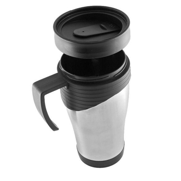 ODENSE thermo mug 400 ml,  silver