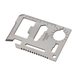   CREDIT multi-purpose tools in the form of a credit card,  silver