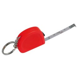 JUST key ring with tape measure 2 m,  red