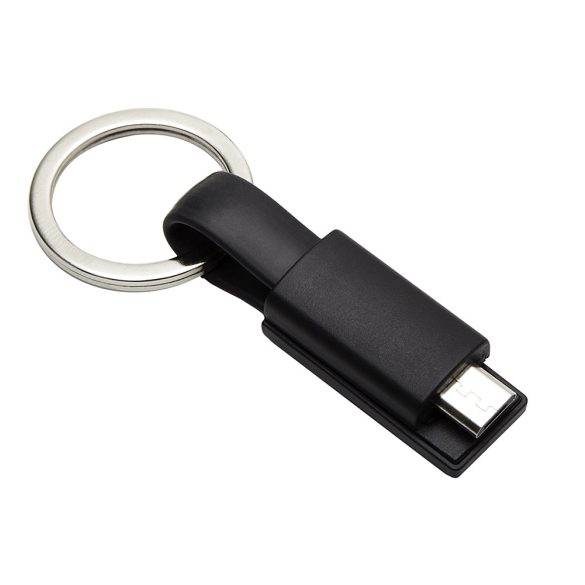 HOOK UP key ring with USB,  black