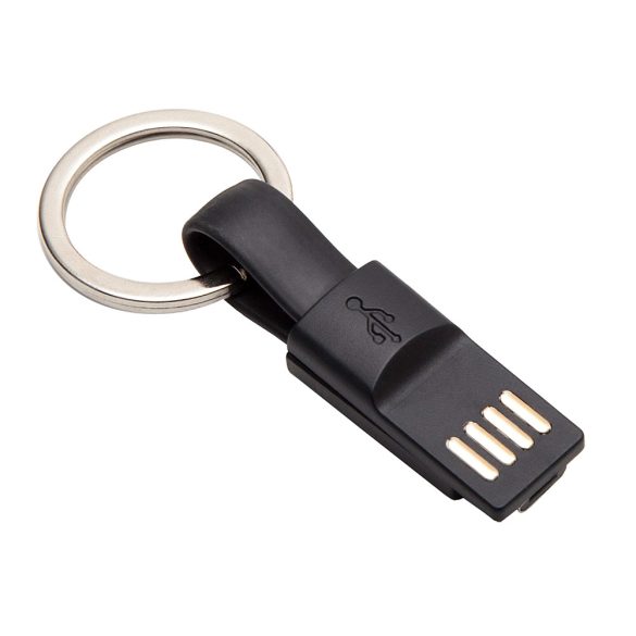 HOOK UP key ring with USB,  black